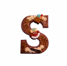 Chocoladeletter zoute caramel